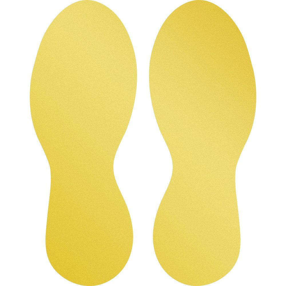 DURABLE Zielmarkierung Durable 104704 Bodenmarkierungsform Fuß, ablösbar Gelb 5 Paar (B x H)