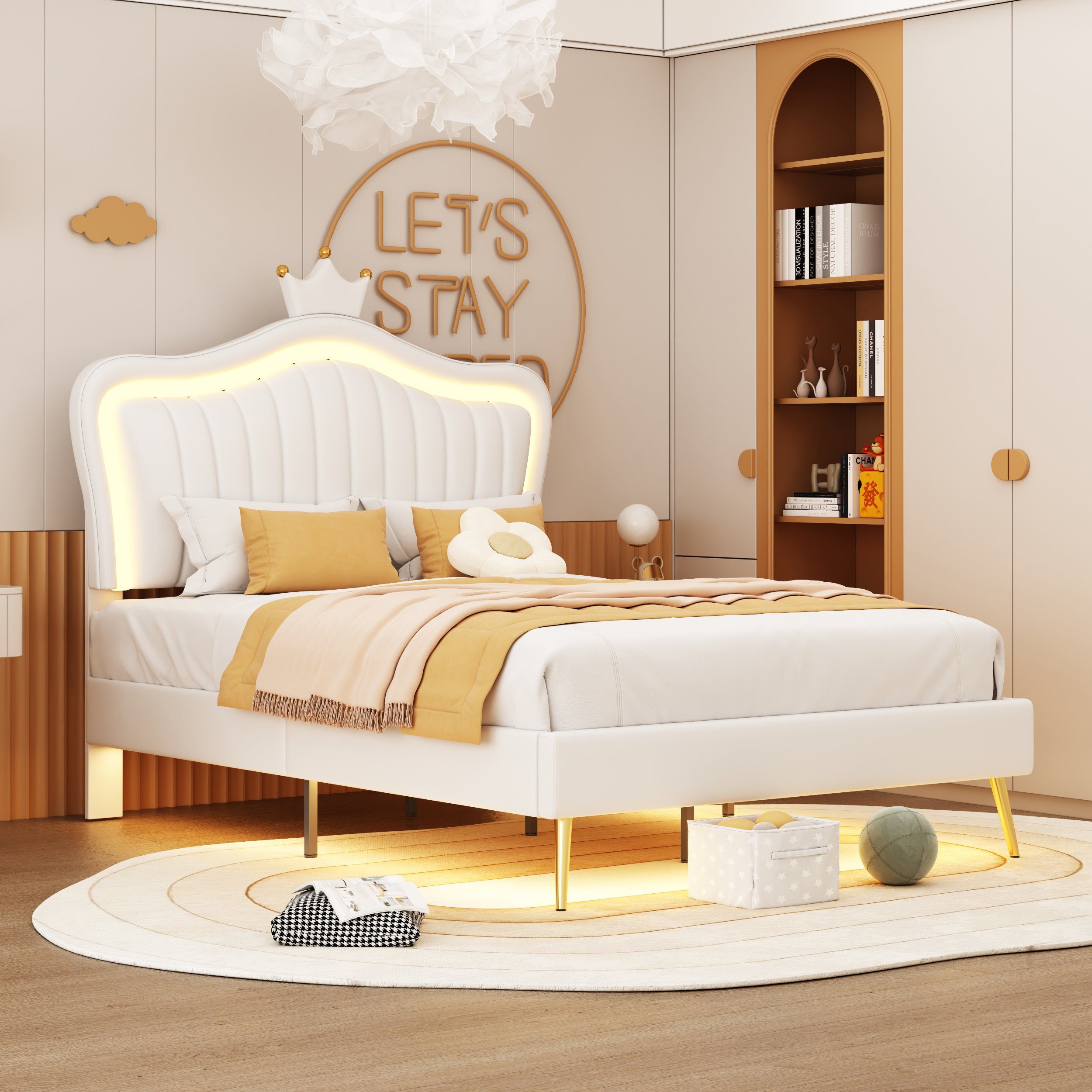 REDOM Polsterbett Bett Kinderbett Polsterbet Gästebett günstig online kaufen