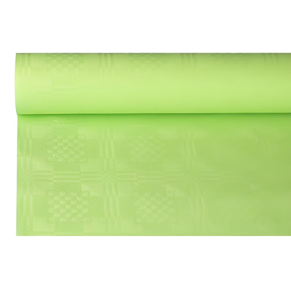 PAPSTAR Damast-Tischdecke, (B)1,2 x (L)8 m, limonengrün