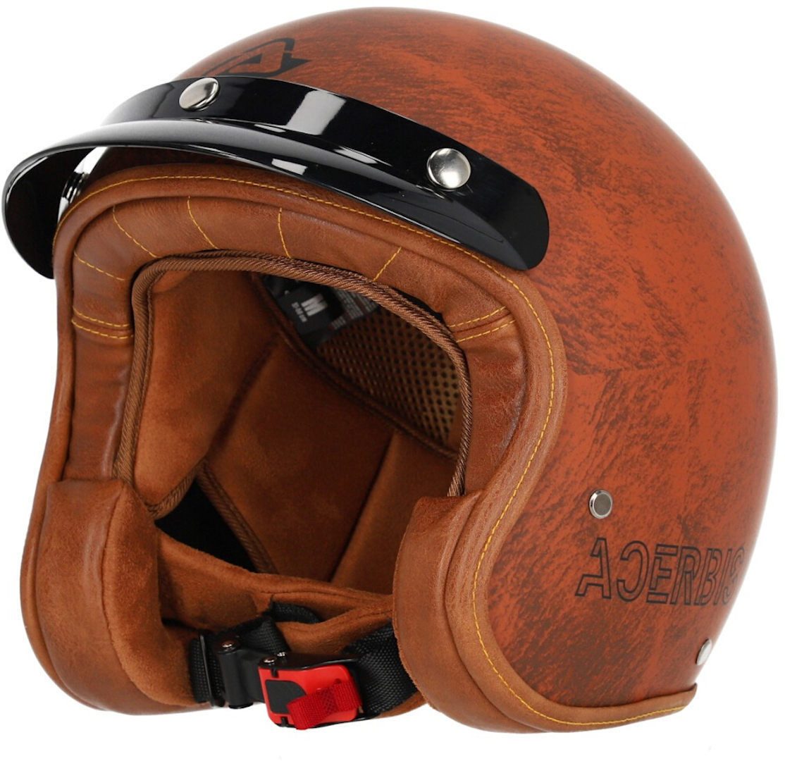 Acerbis Motorradhelm Skodela Jethelm, Atmungsaktiv, Ratschenverschluss, ECE 22.06