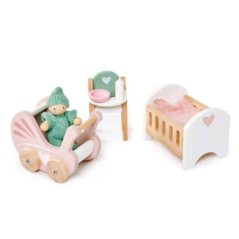 Tender Leaf Toys Puppenhausmöbel Puppenhaus Babyzimmer Set Puppenmöbel