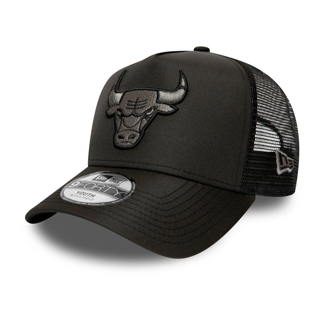New Era Baseball Cap AFrame Trucker RIPSTOP Chicago Bulls
