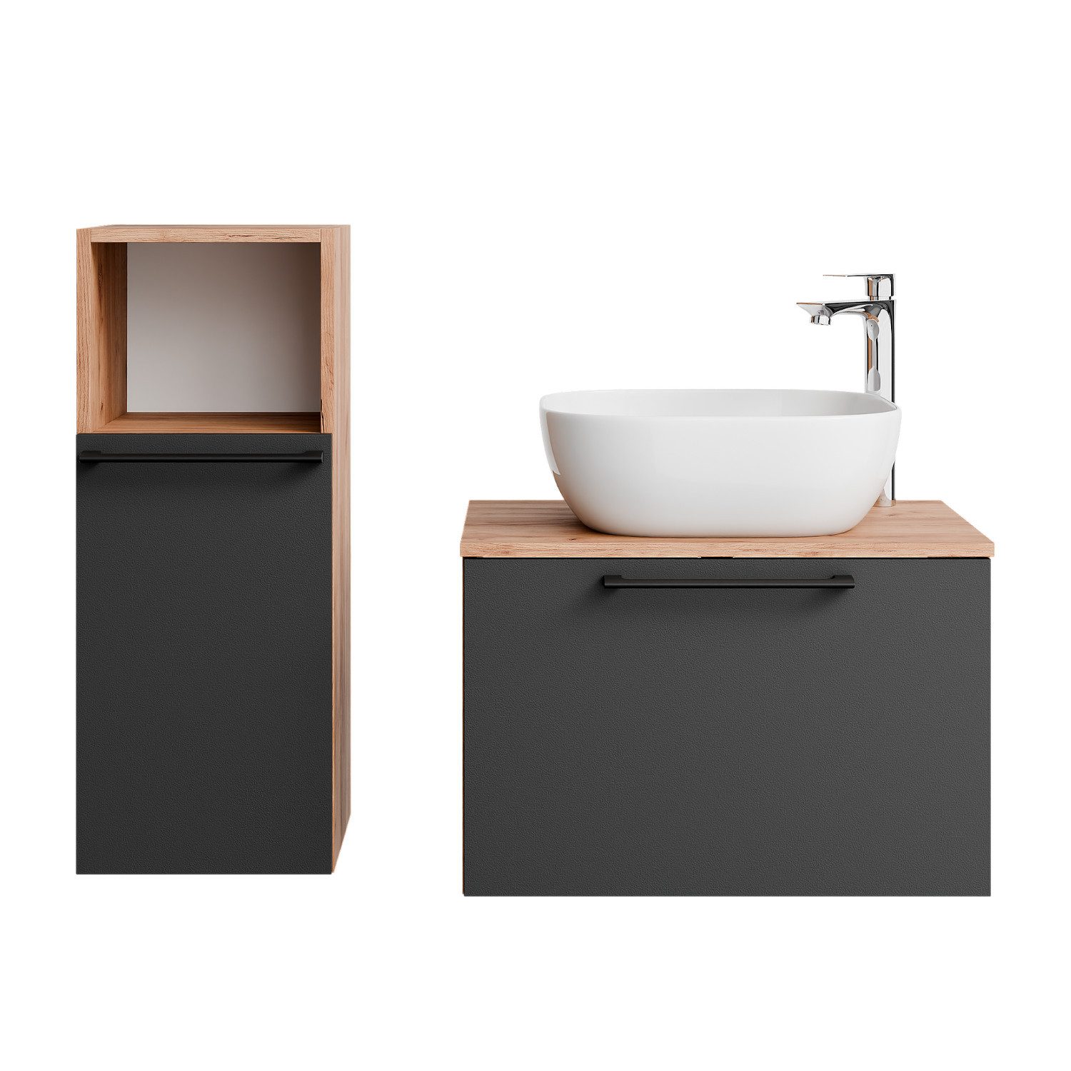 Planetmöbel Badmöbel-Set Astra, (Waschbeckenunterschrank, 3-St., Badezimmer günstig online kaufen