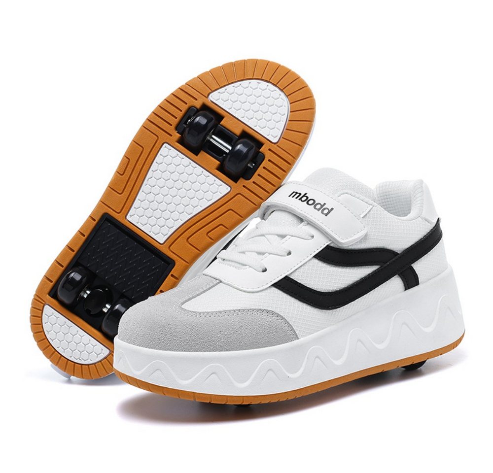 HUSK'SWARE Rollschuhe, (rutschhemmende Sportschuhe Freizeitschuhe, Kinder Rollschuhe Sneaker Mädchen Jungen), 2 in 1 Freizeitschuhe mit einziehbaren Rollen Sportschuhe