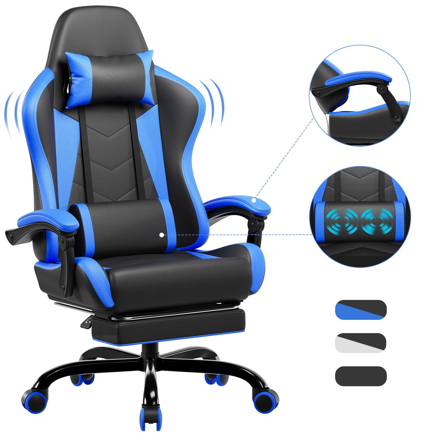 HOMALL Gaming-Stuhl Massage Gaming Stuhl mit günstig online kaufen