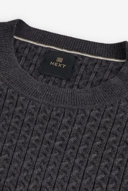 Next Rundhalspullover Eleganter strukturierter Pullover (1-tlg)