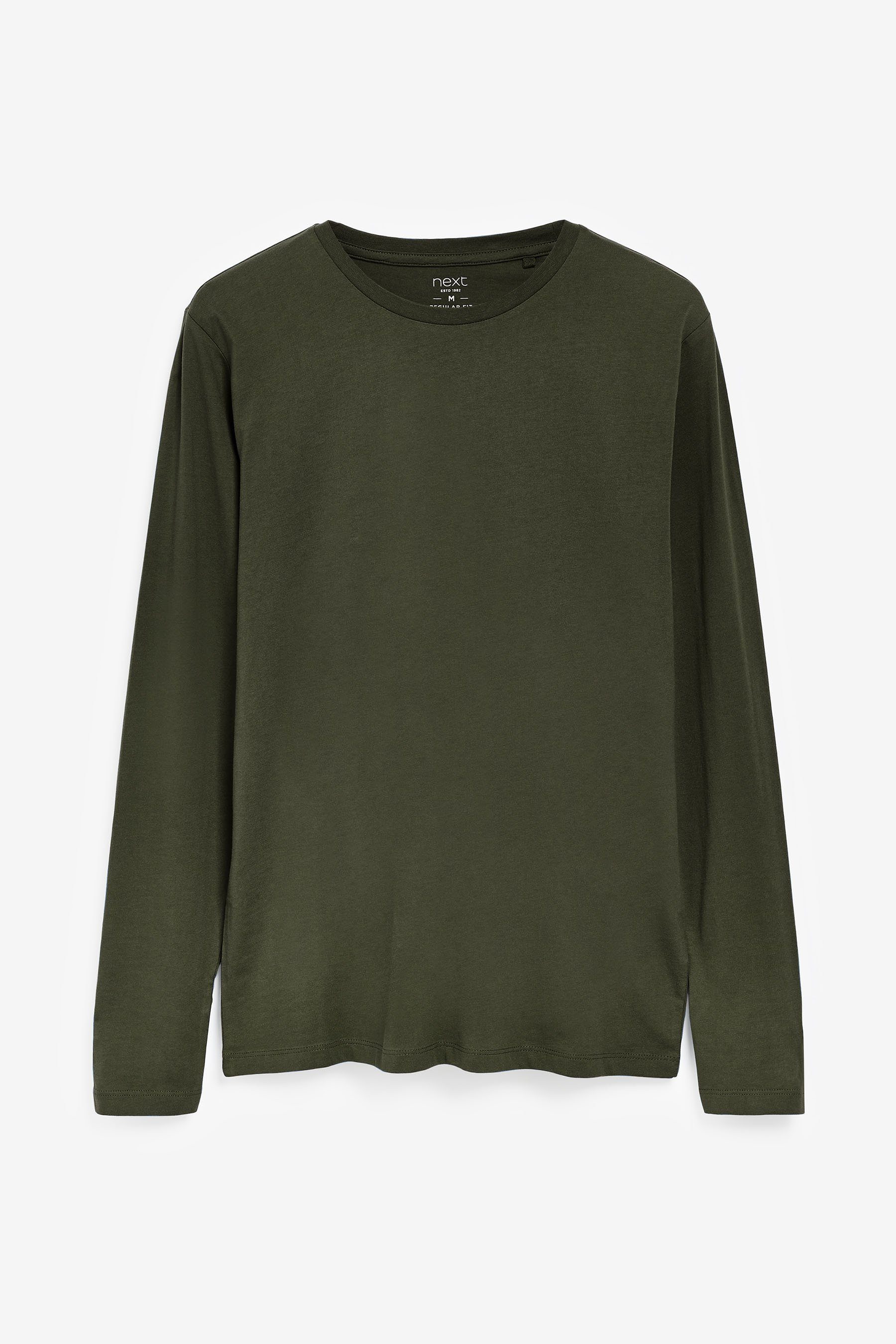 Next Langarmshirt Rundhalsshirt – Regular Fit günstig online kaufen