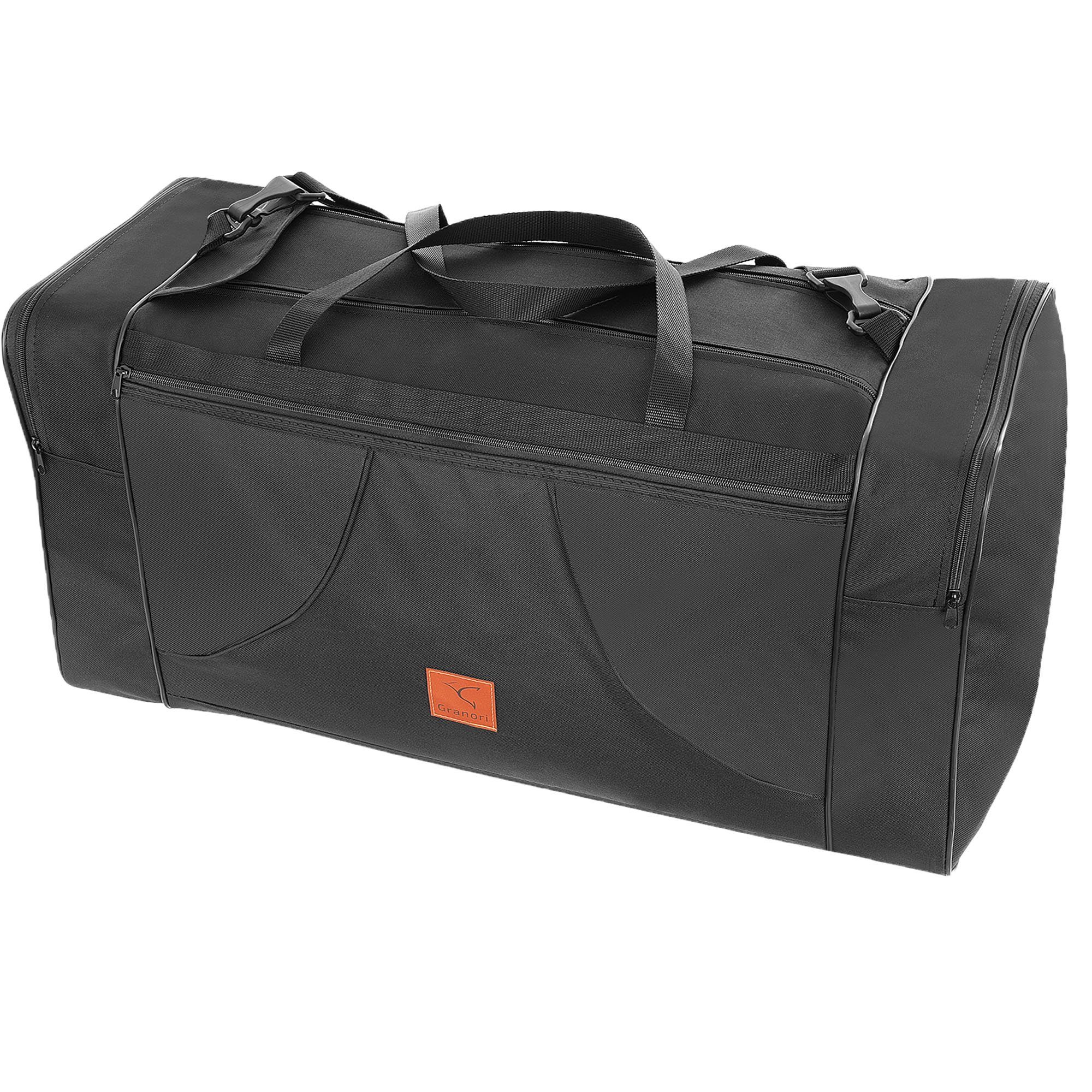 Granori Reisetasche XL für Flugzeug mit Schultergurt und mehreren Fächern – leicht & groß, faltbar und mit 50 / 80 / 150 L Fassungsvermögen, für Damen & Herren