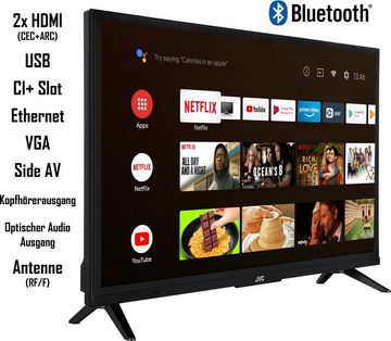 JVC LT-32VAH3055 LED-Fernseher (80 cm/32 Zoll, HD-ready, Android TV, HDR, Triple-Tuner, Google Play Store, Bluetooth)