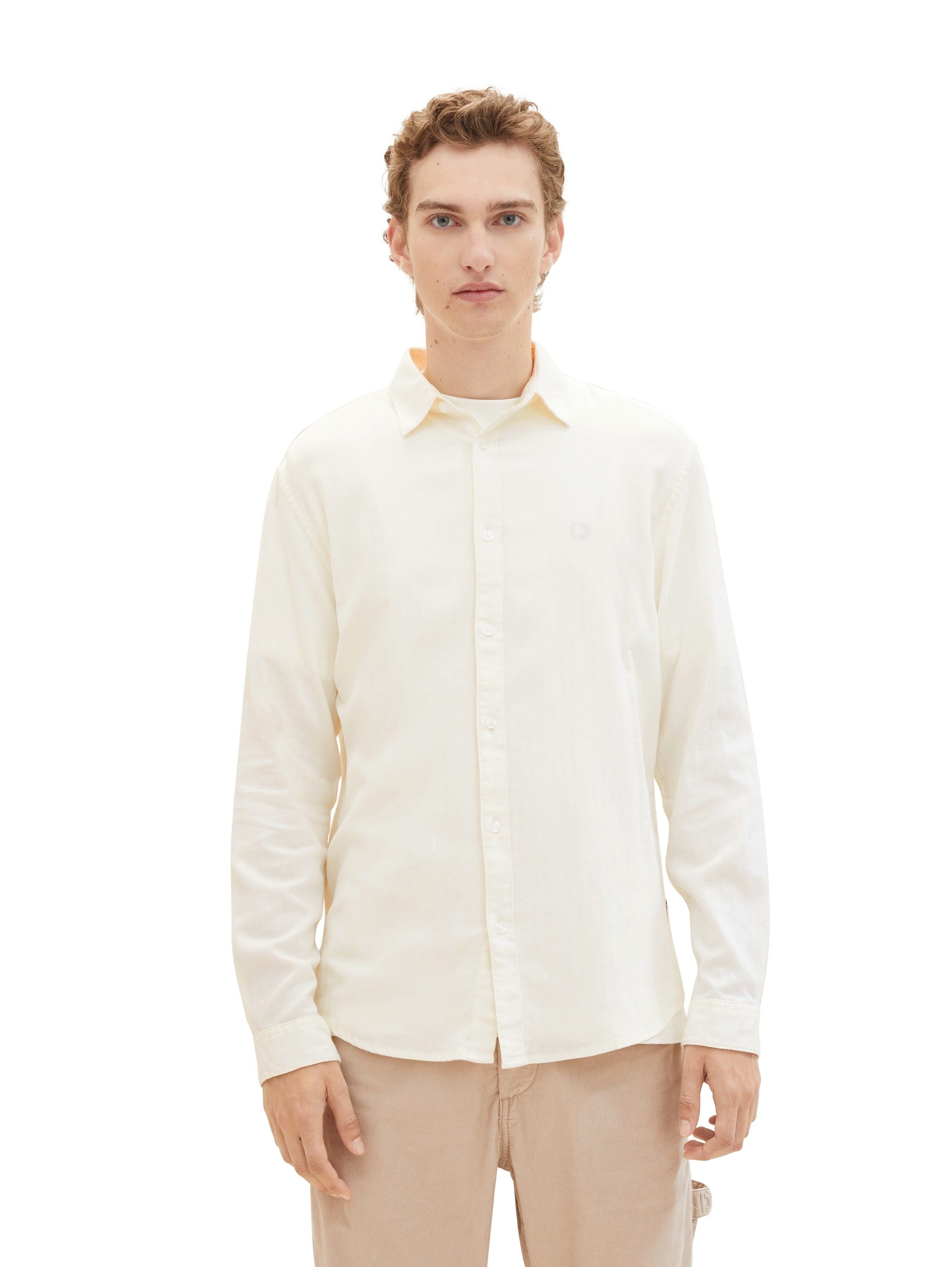 TOM TAILOR Denim Langarmhemd Heringbo günstig online kaufen