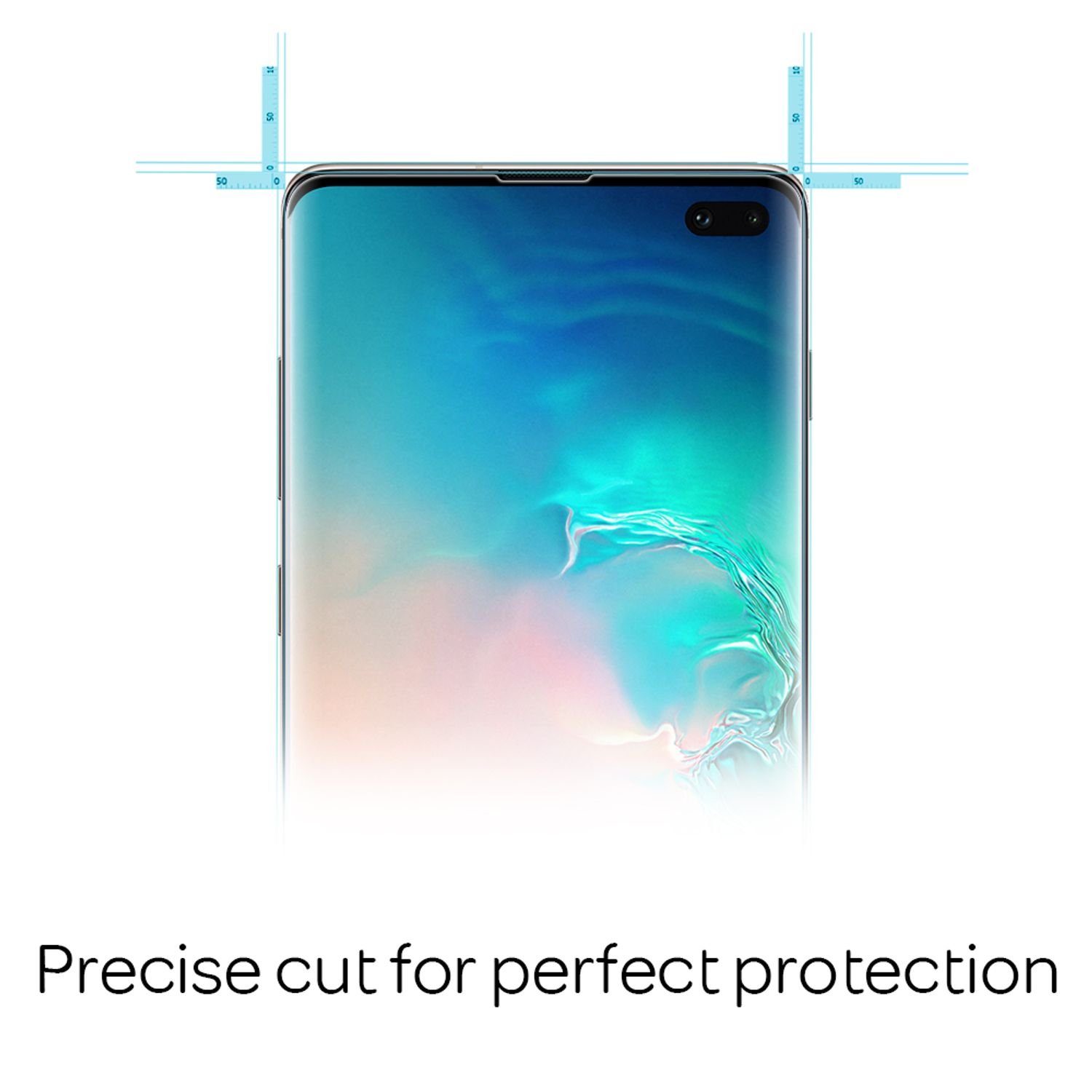 Protectorking Schutzfolie 2x 3D A++9H Panzerhartglas für Samsung Galaxy S24  Ultra FULL COVER 3D, (2-Stück), Displayschutz, Schutzglas ECHTES TEMPERED  9H Panzerglas 3D-KLAR