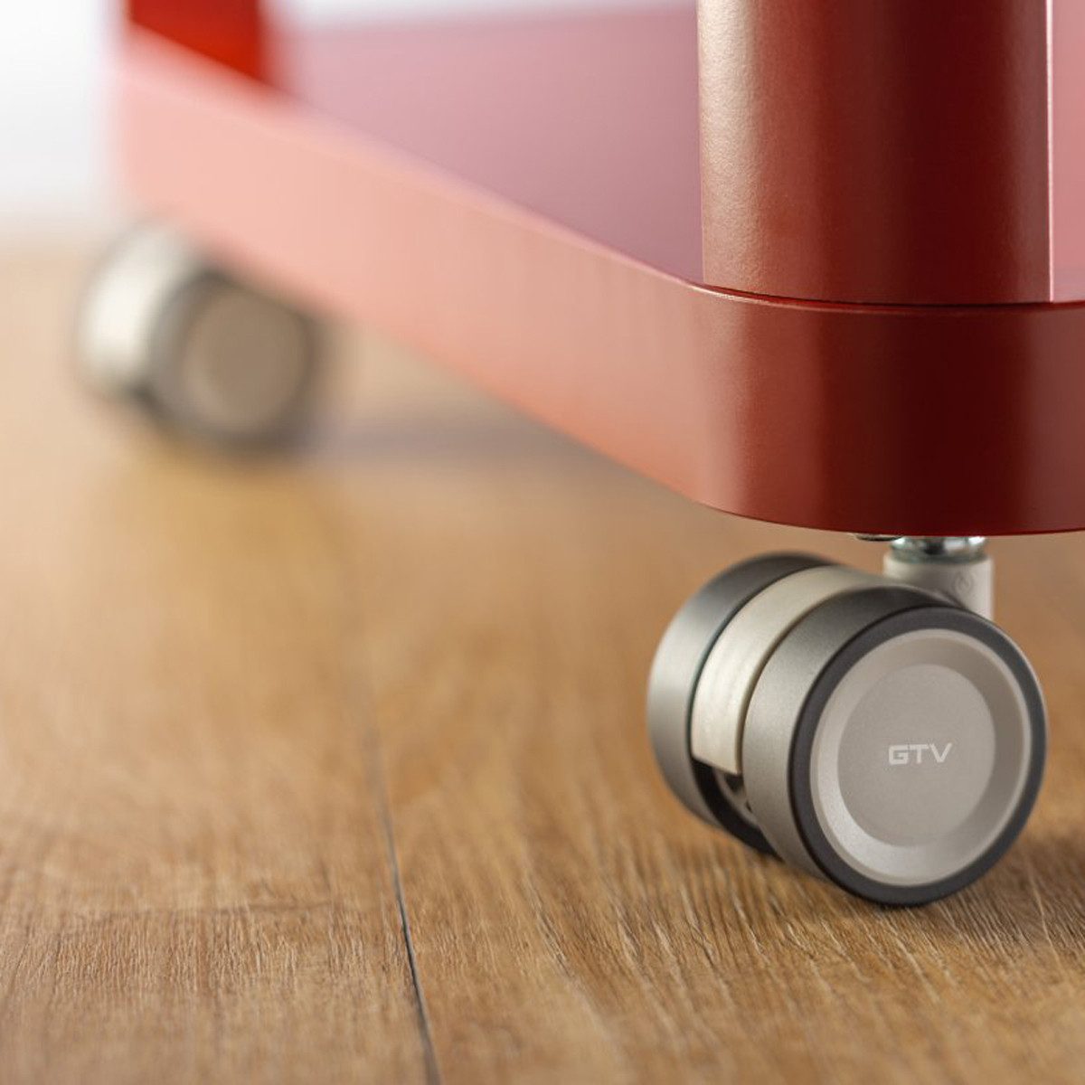 MS Beschläge Möbelrolle Doppel-Lenkrolle Ø 50mm Möbeltransportrolle Grau, (4-St), Zweifachrolle – Bild 2 von 3