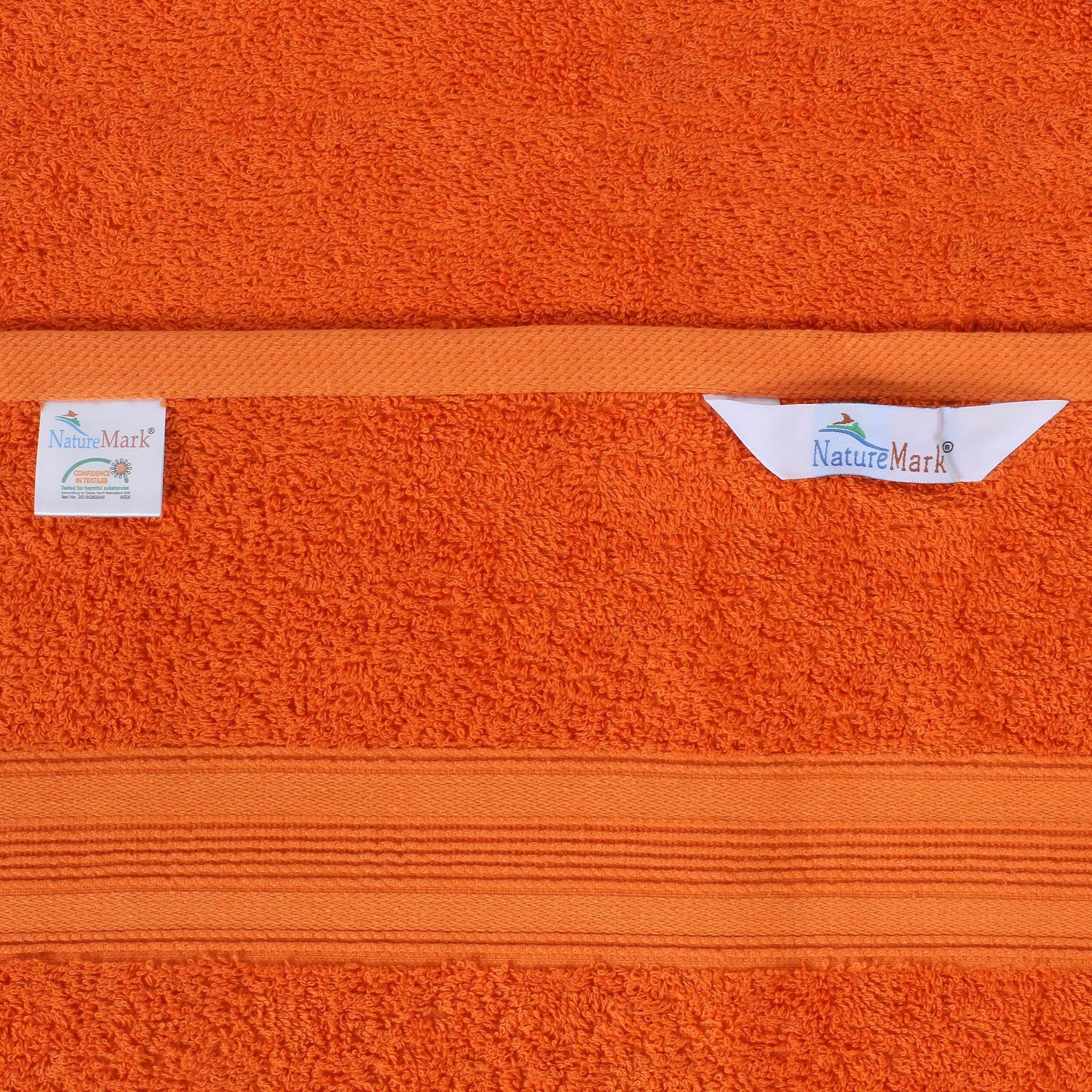 Handtuch Aufhänger, 100cm, x 50 Handtücher (8er-Set), 500gsm Baumwolle Terrakotta Handtücher mit 100% (8-St), NatureMark Frottier 8X