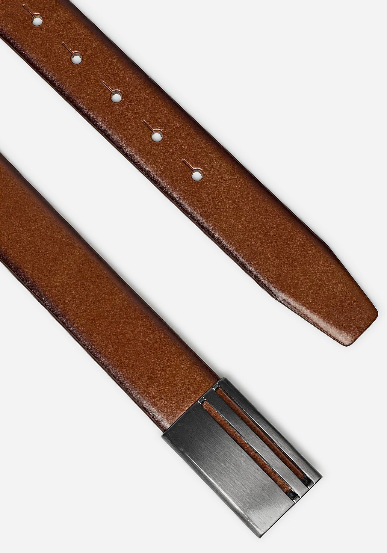 MONTI Koppelgürtel BERLIN 3,5 cm breit, Klassisch-Business, Koppelschließe