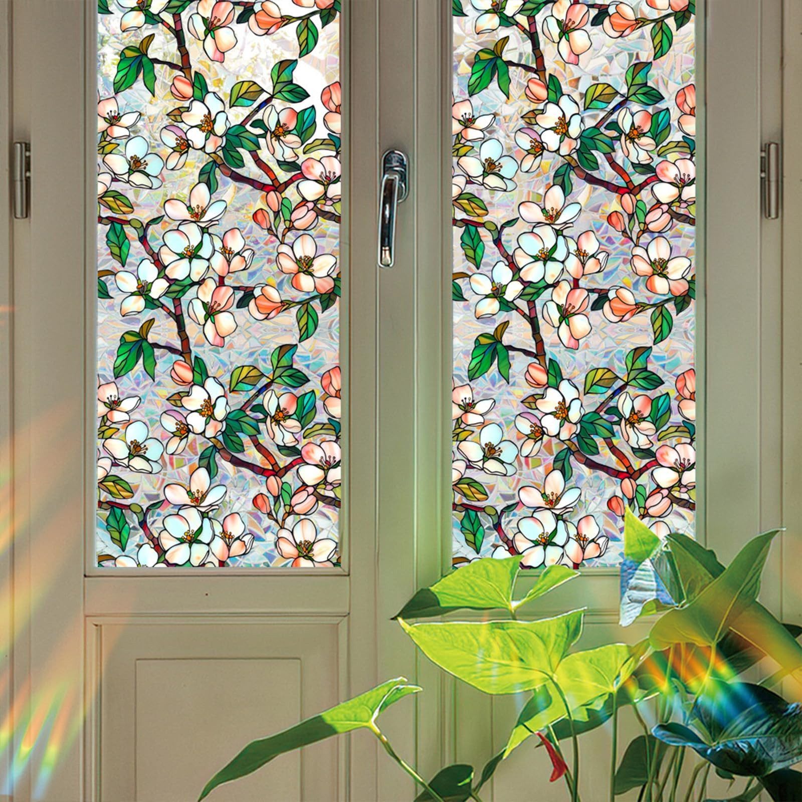 Coonoor Fensterfolie Regenbogen-Sichtschutzfolie für Fenster, dekorativer günstig online kaufen
