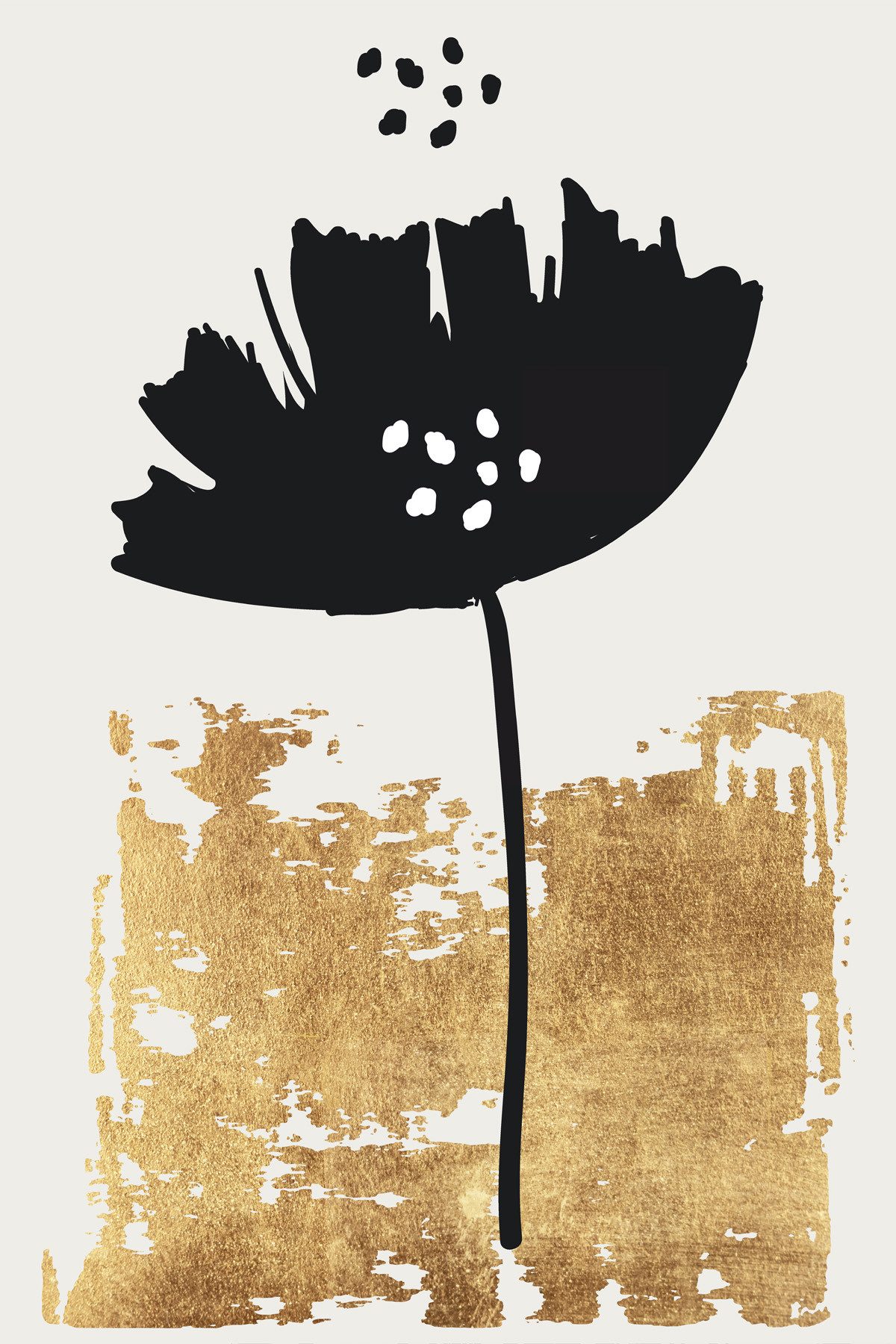 A.S. Création Leinwandbild Leinwand Black Poppy 60 x 90 cm