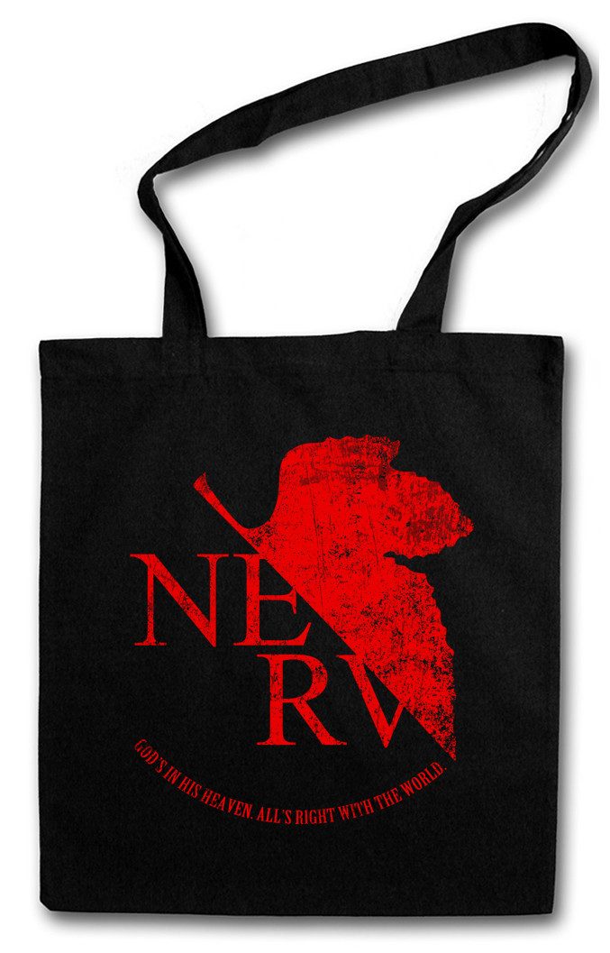 Beuteltasche Nerv Stofftasche Gendo Gehirn Organisation Seele Evangelion Ikari Kult