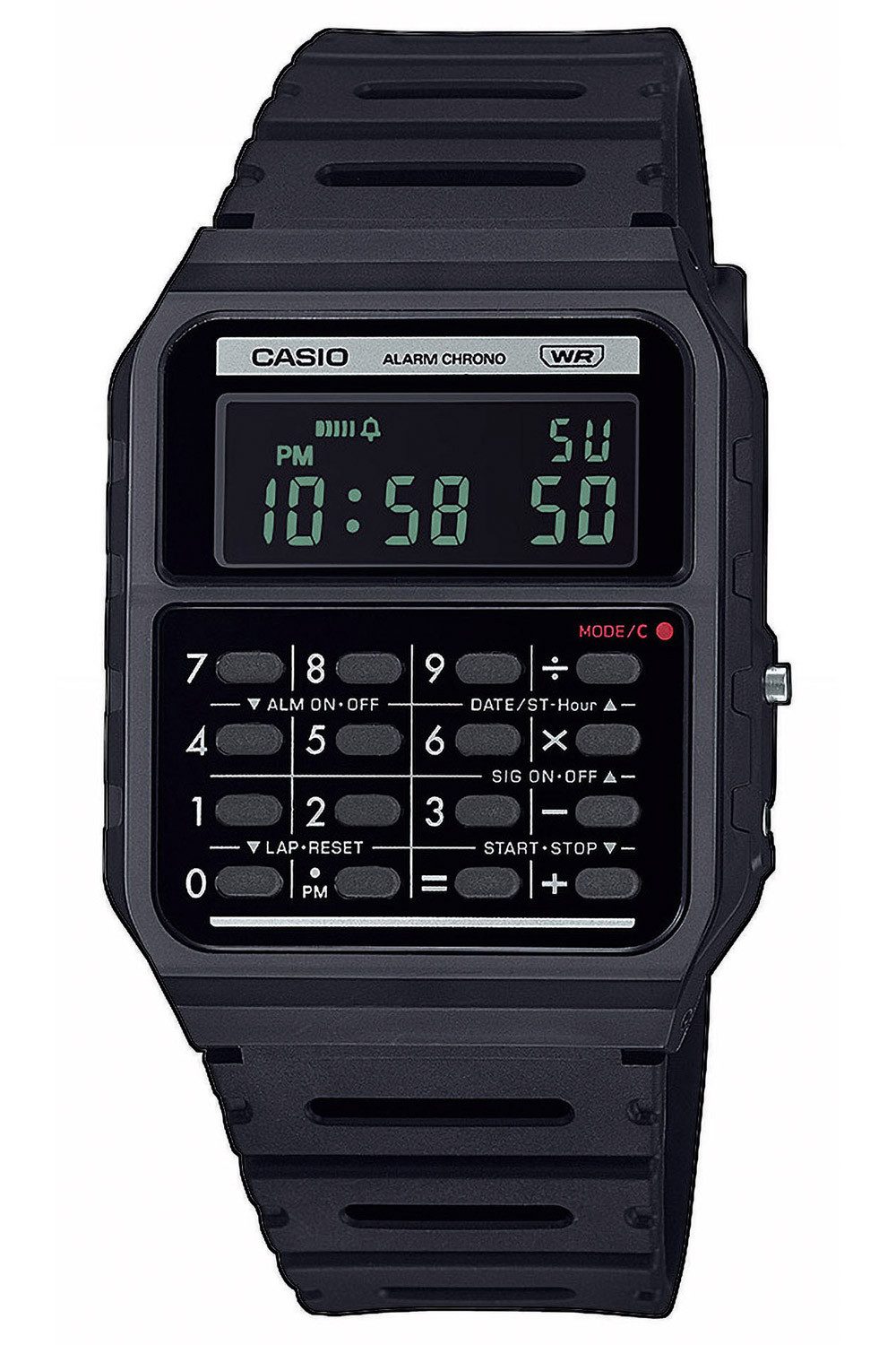 CASIO VINTAGE Digitaluhr mit Taschenrechner Vintage Edgy Schwarz günstig online kaufen