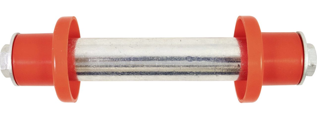 HSI Schubkarre HSI Schubkarren-Achse Eisen mit Kunststoffkappen Ø