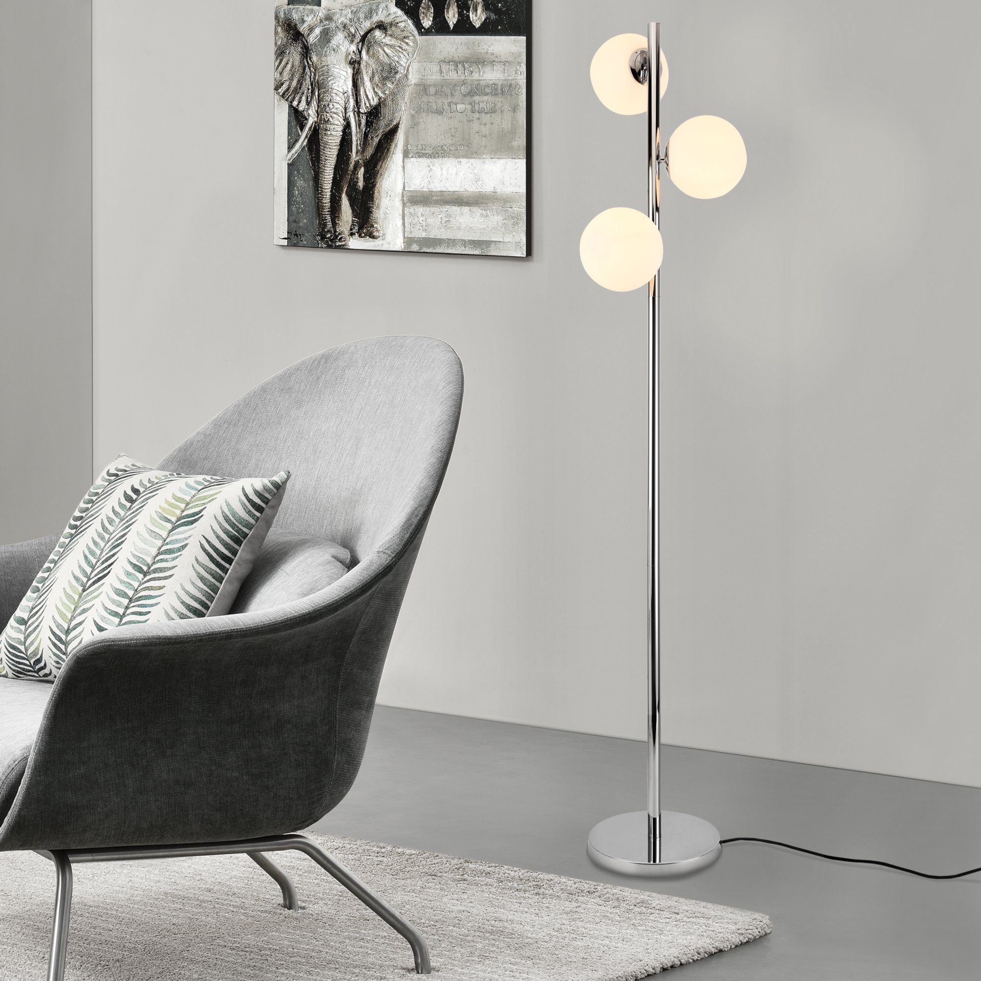 lux.pro Stehlampe, ohne Leuchtmittel, Stylische Stehleuchte günstig online kaufen