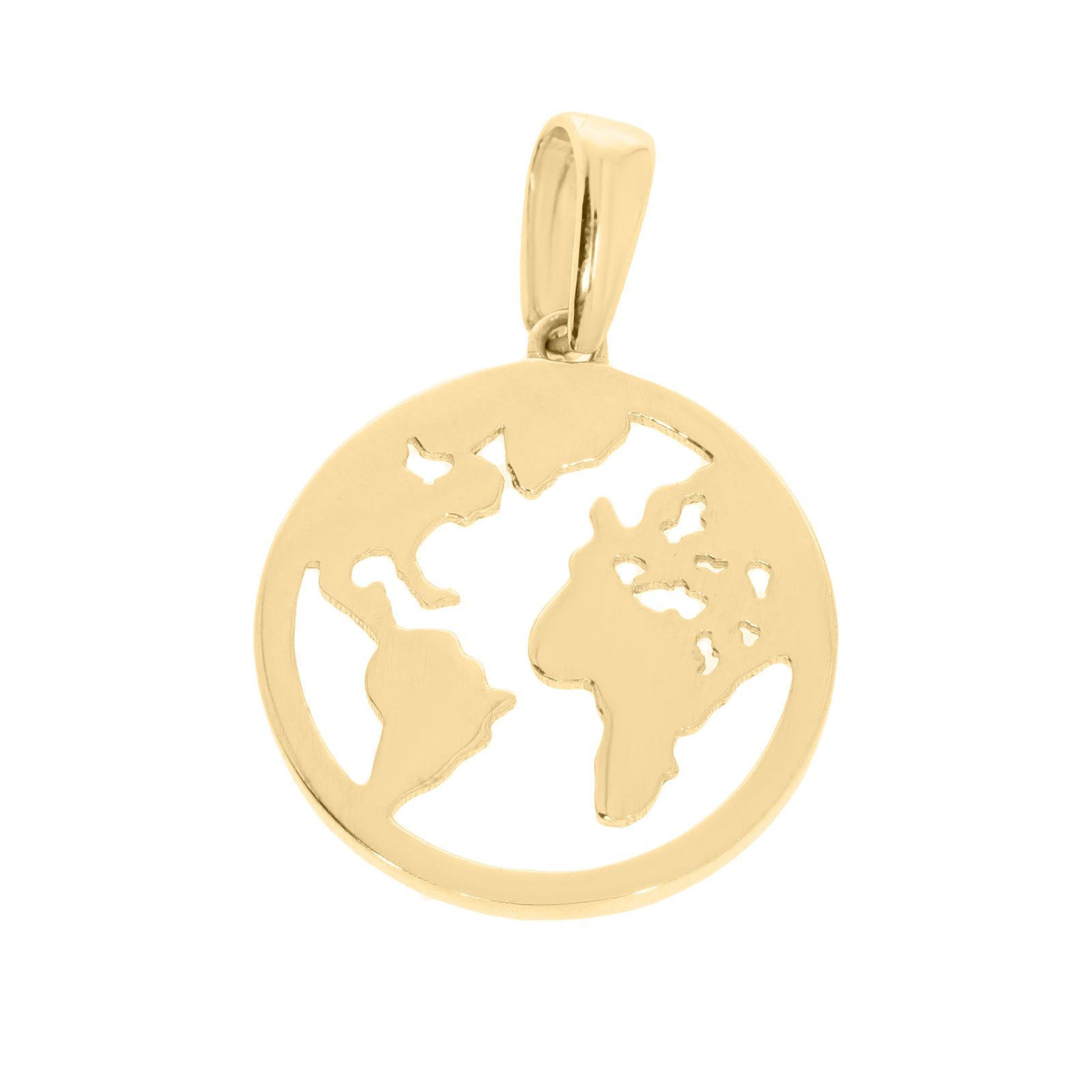 Stella-Jewellery Collier Weltkugel 585 Gold Gelbgold mit Kette Globus Erde, günstig online kaufen