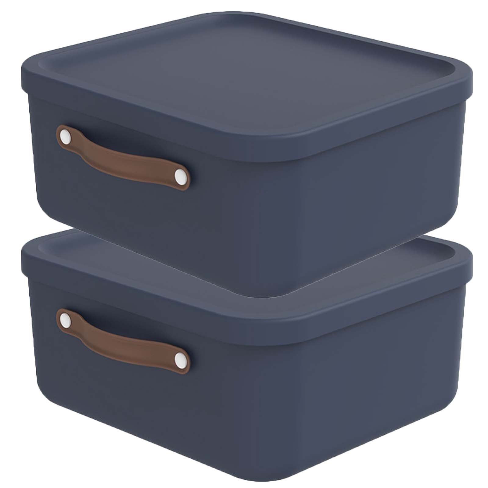 ROTHO Aufbewahrungsbox 2er-Set Kiste mit Deckel günstig online kaufen