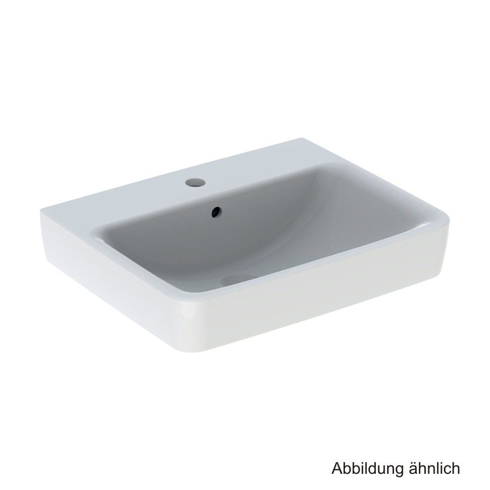 GEBERIT Waschtischarmatur Geberit Waschtisch Renova Plan 55 x 44 cm, weiß, 501632001