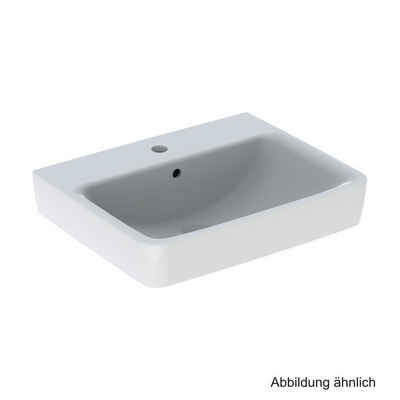 GEBERIT Waschbecken Geberit Waschtisch Renova Plan 55 x 44 cm, weiß KeraTect, 501632008