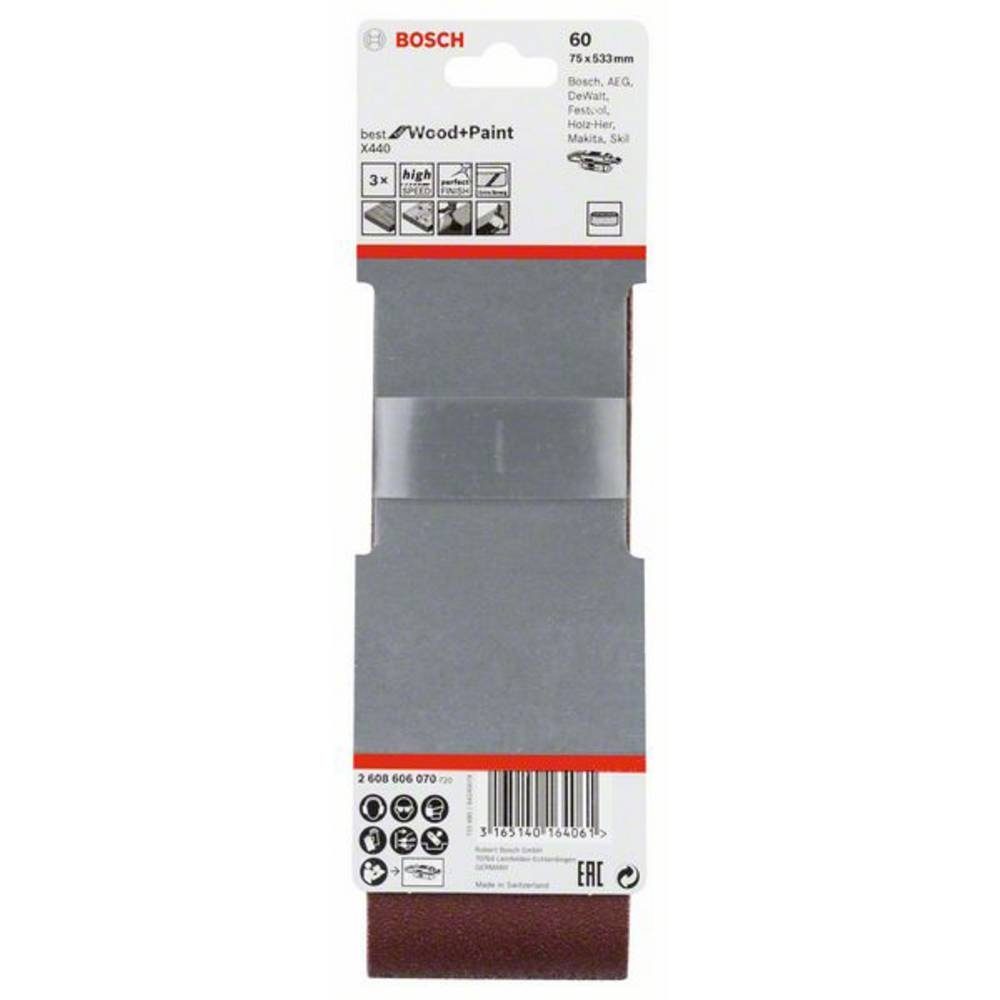 Schleifband-Set Wood Best Paint BOSCH Schleifpapier X440 for and