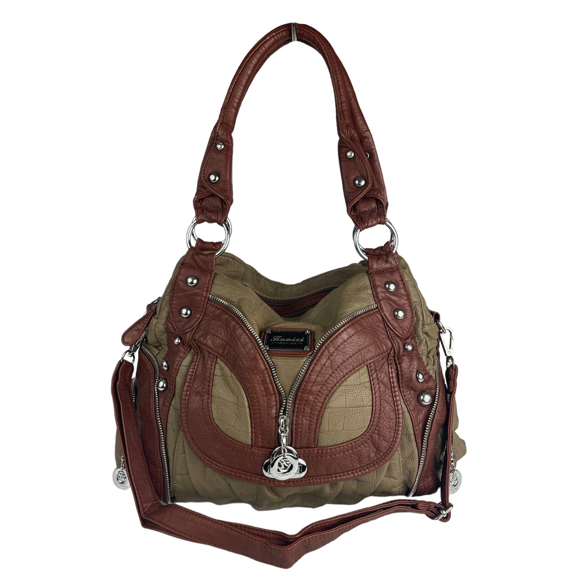 Taschen4life Schultertasche klassische Damen Handtasche AK1168, Tasche mit günstig online kaufen