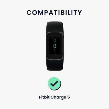 kwmobile Uhrenarmband Armband für Fitbit Charge 5, Nylon Fitnesstracker Sportarmband Band - Innenmaße von