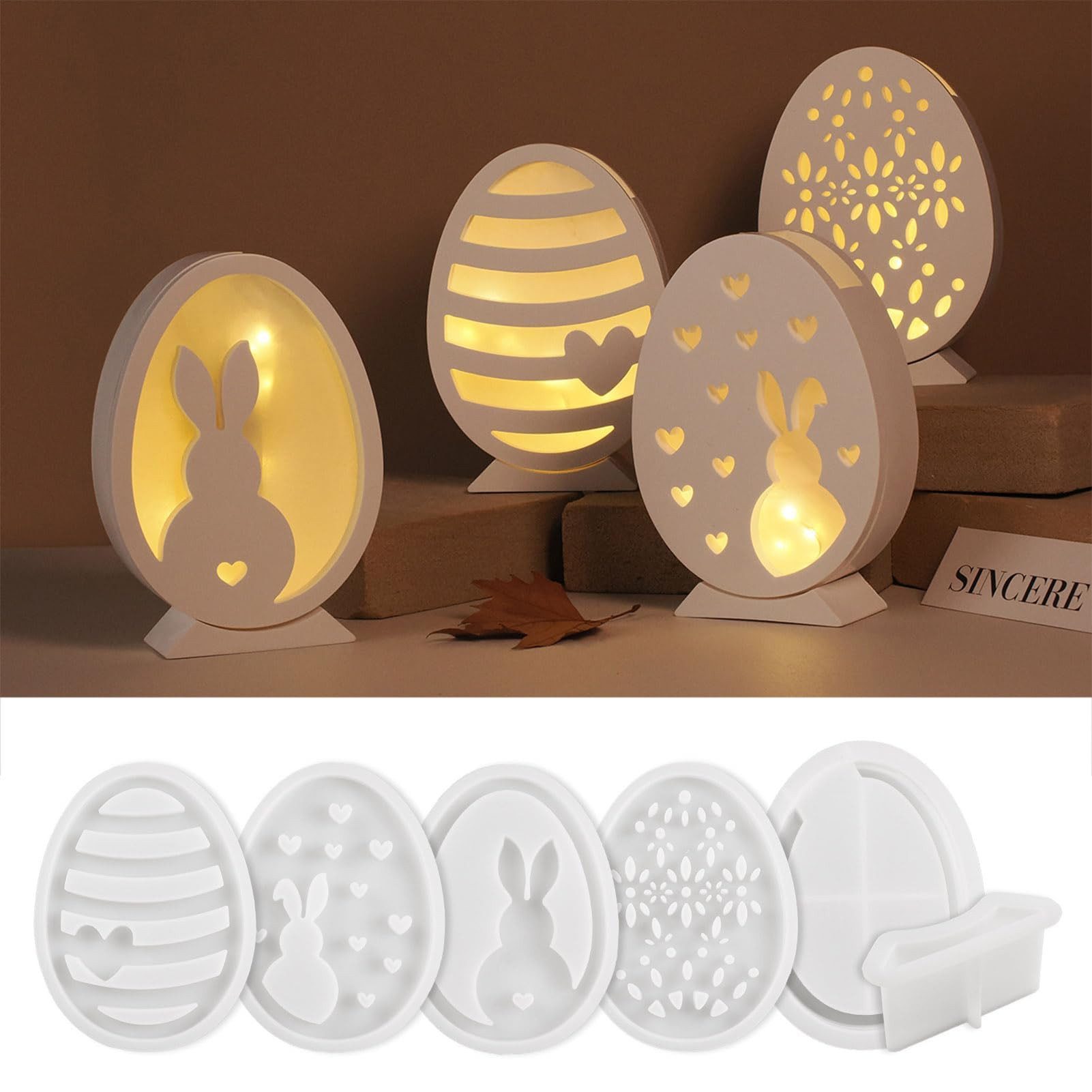 Modellierwerkzeug Gießformen Ostern, DIY Hasen Silikonform Ostern