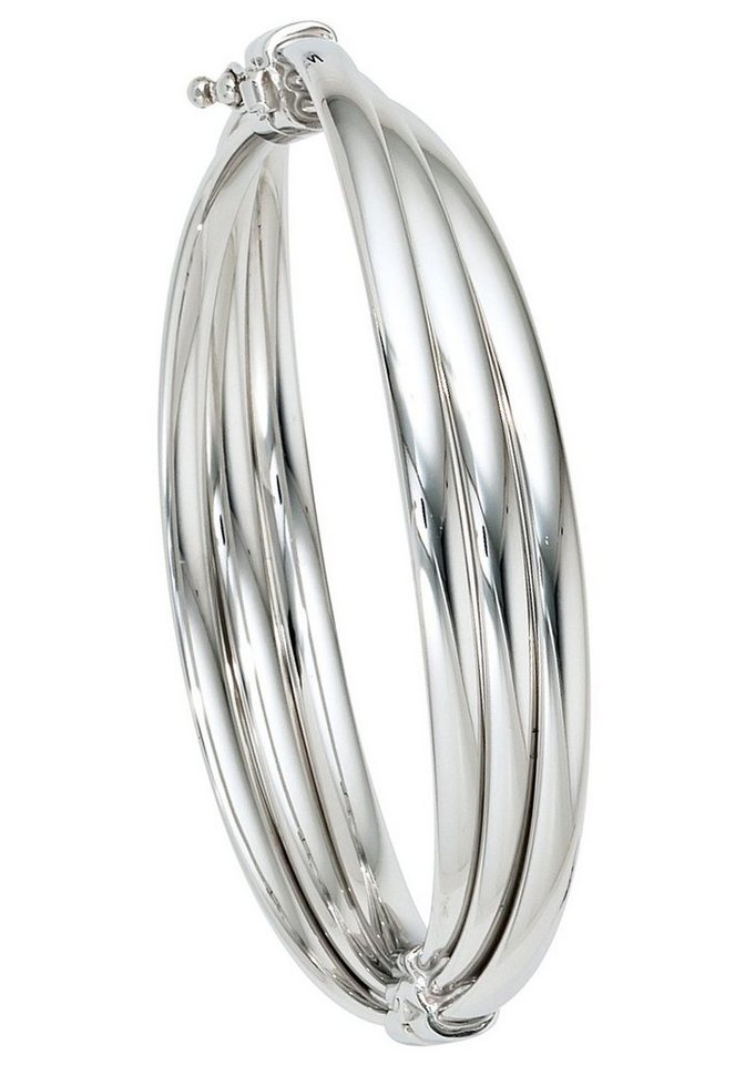 JOBO Armreif, oval 925 Silber, Innenmaße ca. 52,5 mm x 57,6 mm