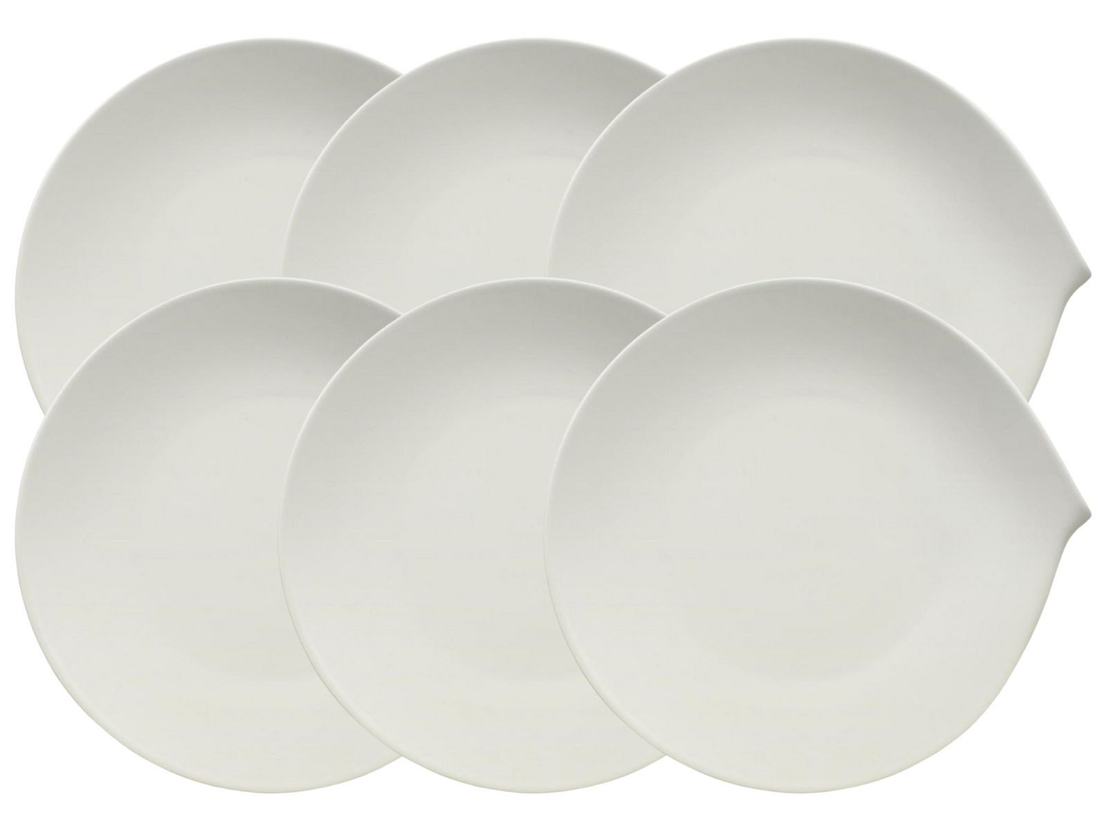 Villeroy & Boch Teller-Set Flow Speiseteller 28cm Set6, Premium Porcelain