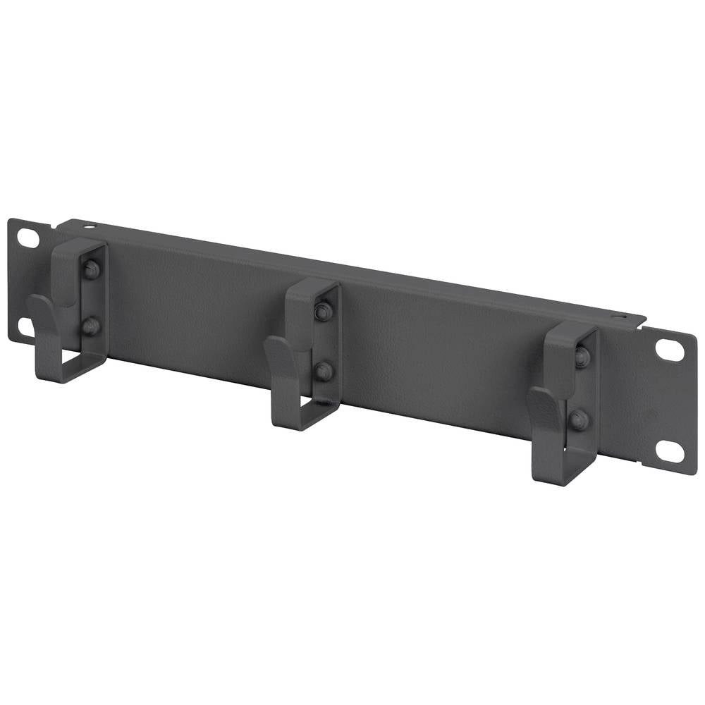 Netzwerkschrank 254 mm (10) 1HE Kabelrangierpanel 3x Kabelringe