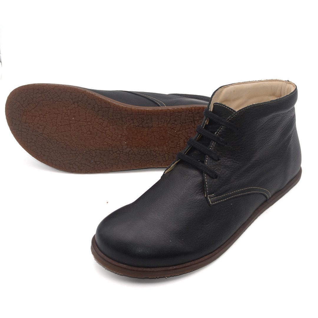 POLOLO Plus Lace-Up Barfußschuh "Dublin" für Damen und Herren, Unisex Barfußschuh aus pflanzlich gegerbtem, IVN zertifiziertem Leder aus Deutschland