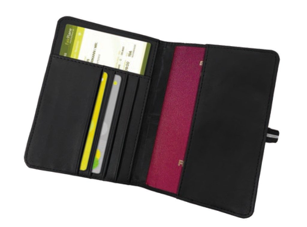 Leicke Organizer RFID-/NFC-Blocker Reisepass-Hülle / Organizer