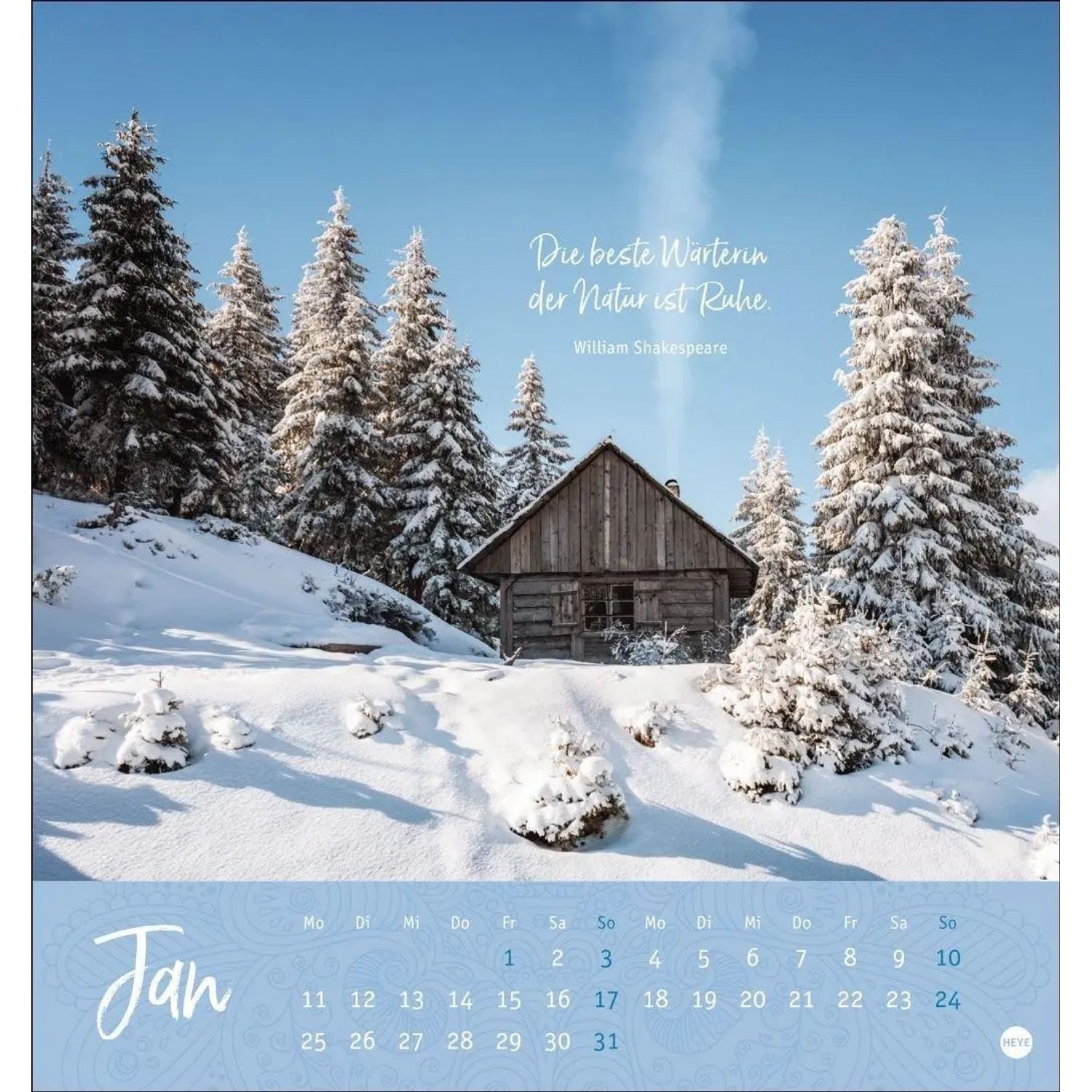 HEYE Wandkalender Stille Momente Postkartenkalender 2027