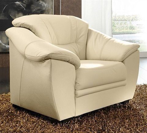 sit&more Sessel Savona, B: 103 cm, Federkern-Polsterung, komfortable Sitzhöhe 46 cm, Bequeme Armlehnen, Ziernähte, frei im Raum stellbar, zeitloses Design
