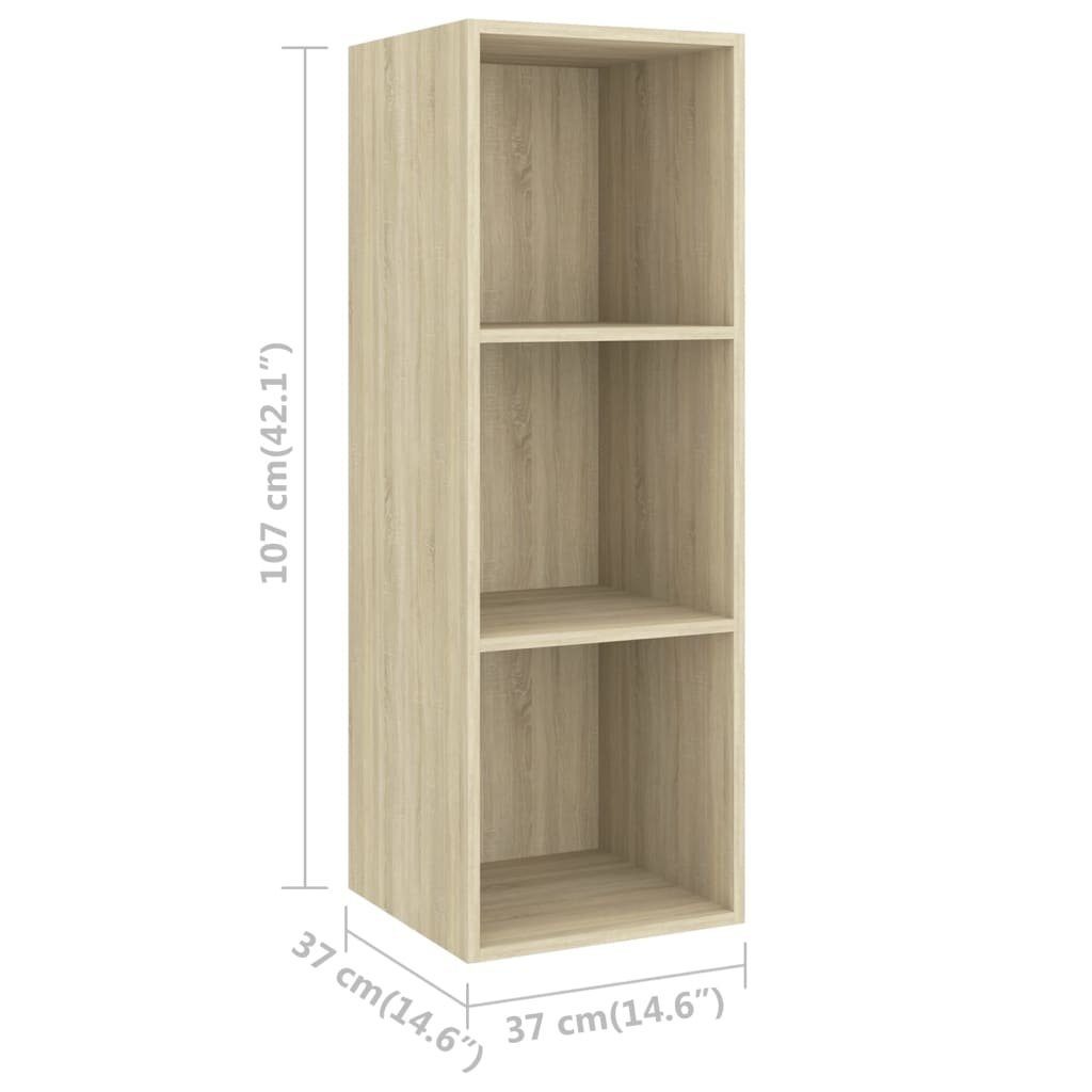 Holzwerkstoff 4-tlg. TV-Schrank TV-Schrank-Set Sonoma-Eiche furnicato