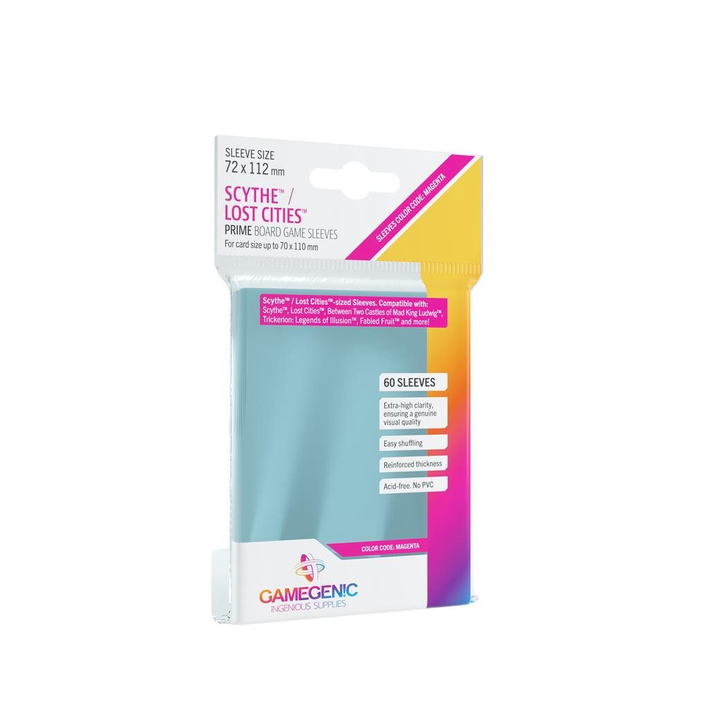 Gamegenic Sammelkarte PRIME Scythe/Lost Cities Sleeves 72 x 112 mm Clear (80 Sleeves)