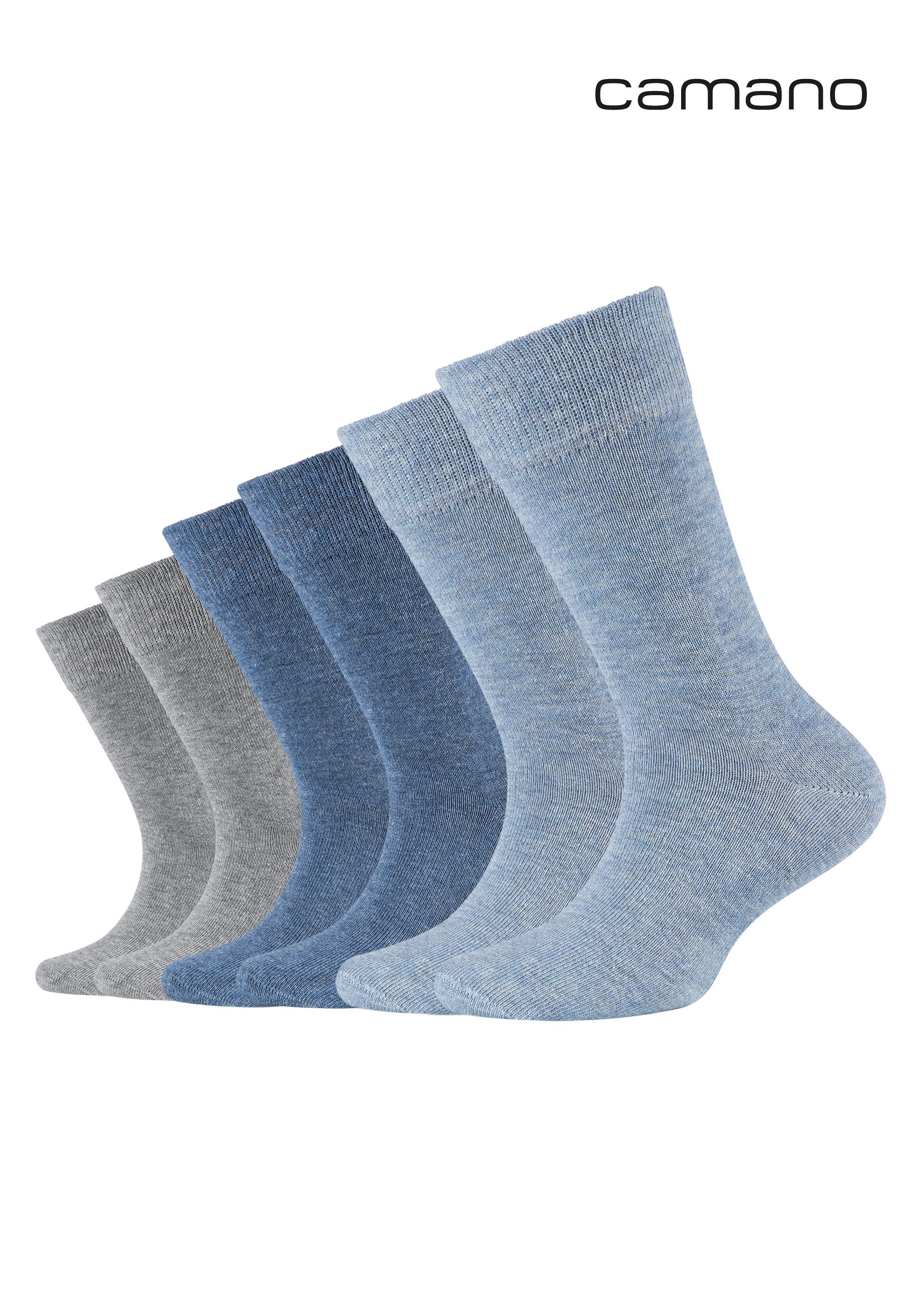 Camano Socken ca-soft (6 Paar) mit Komfortbund und gepolsterten Zehen-/Fersenbereich