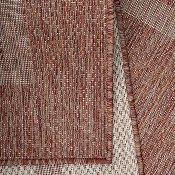Teppich Outdoor Teppich Renata Rot, Teppich Boss, rund, Höhe: 5 mm