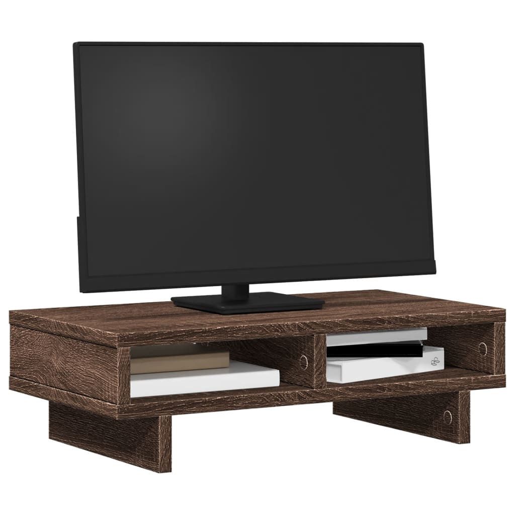 vidaXL Computertisch Monitorständer Braun Eichen-Optik 50x27x15 günstig online kaufen