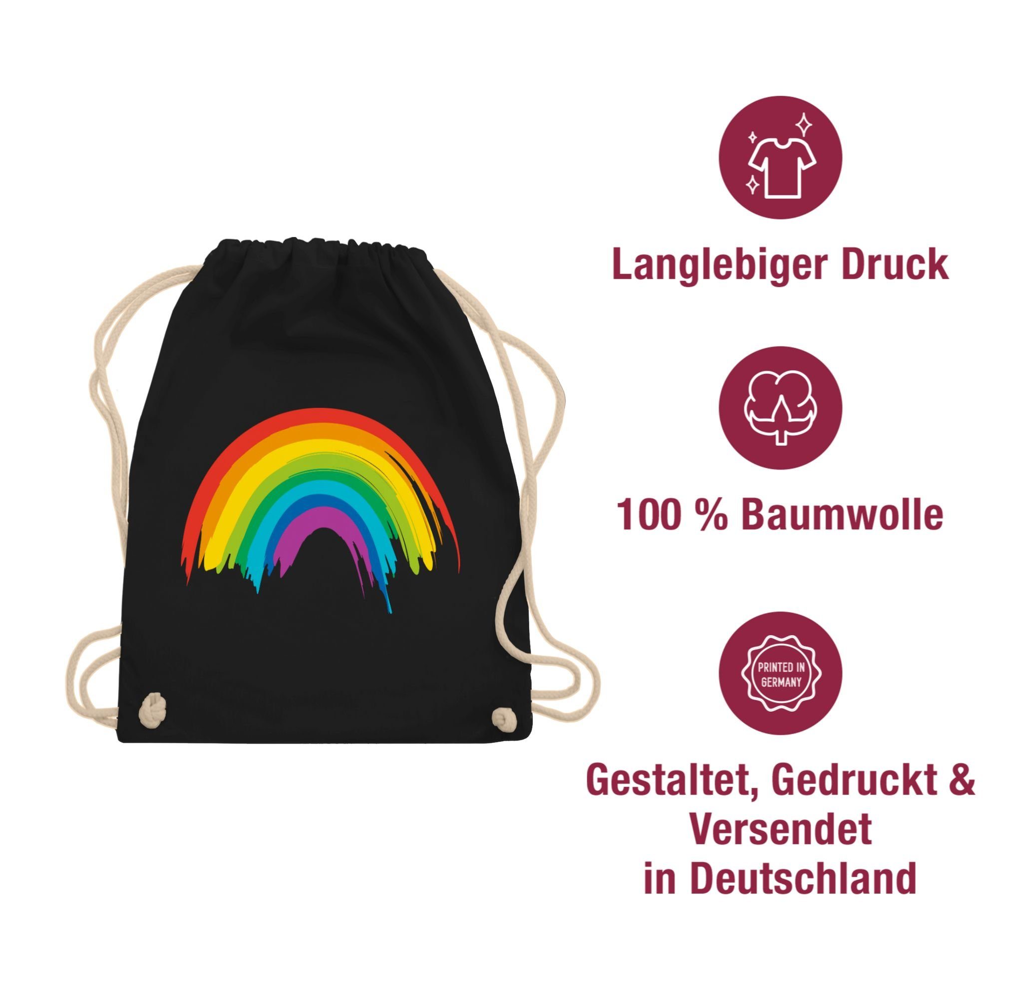 Shirtracer Turnbeutel Regenbogen LGBT & LGBTQ, LGBT Kleidung – Bild 5 von 5