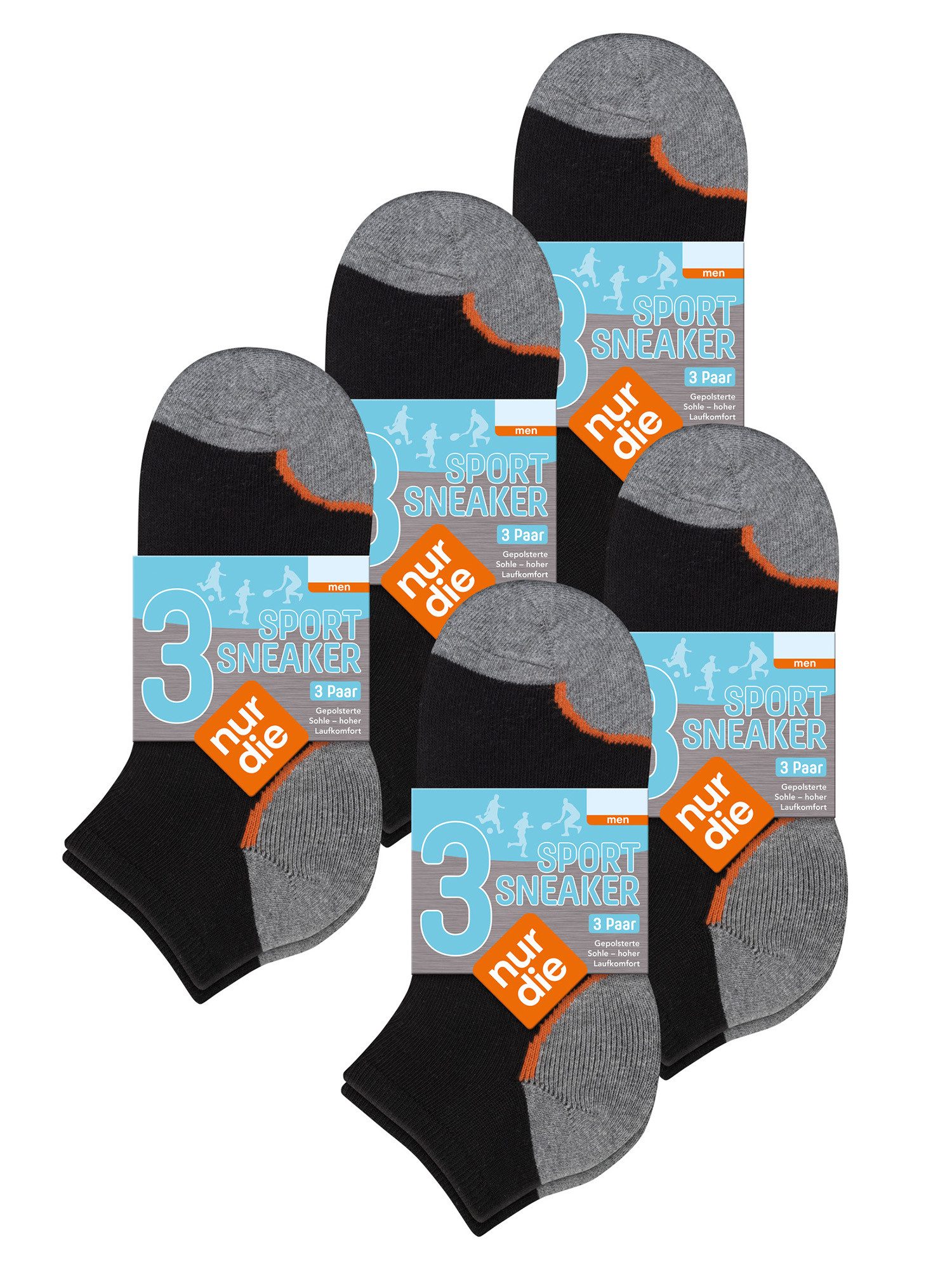 Nur Die Sneakersocken Sport und Alltag (15-Paar) Männer Multipack Mehrpack günstig online kaufen