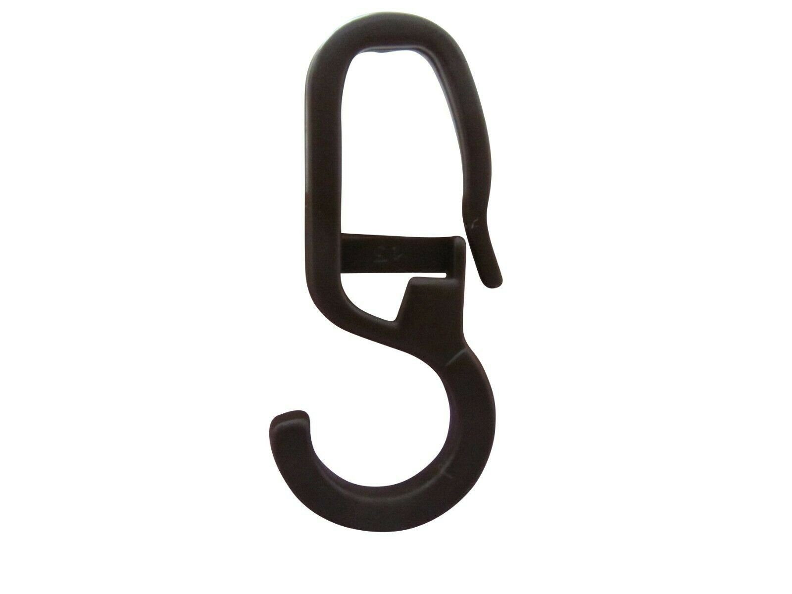 rewagi Gardinenhaken Faltenlegehaken, Gardinenhaken, Gardinengleiter, Gardinenzubehör, Gardinen, Vorhänge, Gardinenstangen, Seitenschals, Flächenvorhänge, (50-St., Öse Ø 10 mm nussbaum), Verkaufseinheit: 25, 50, 100 Stück