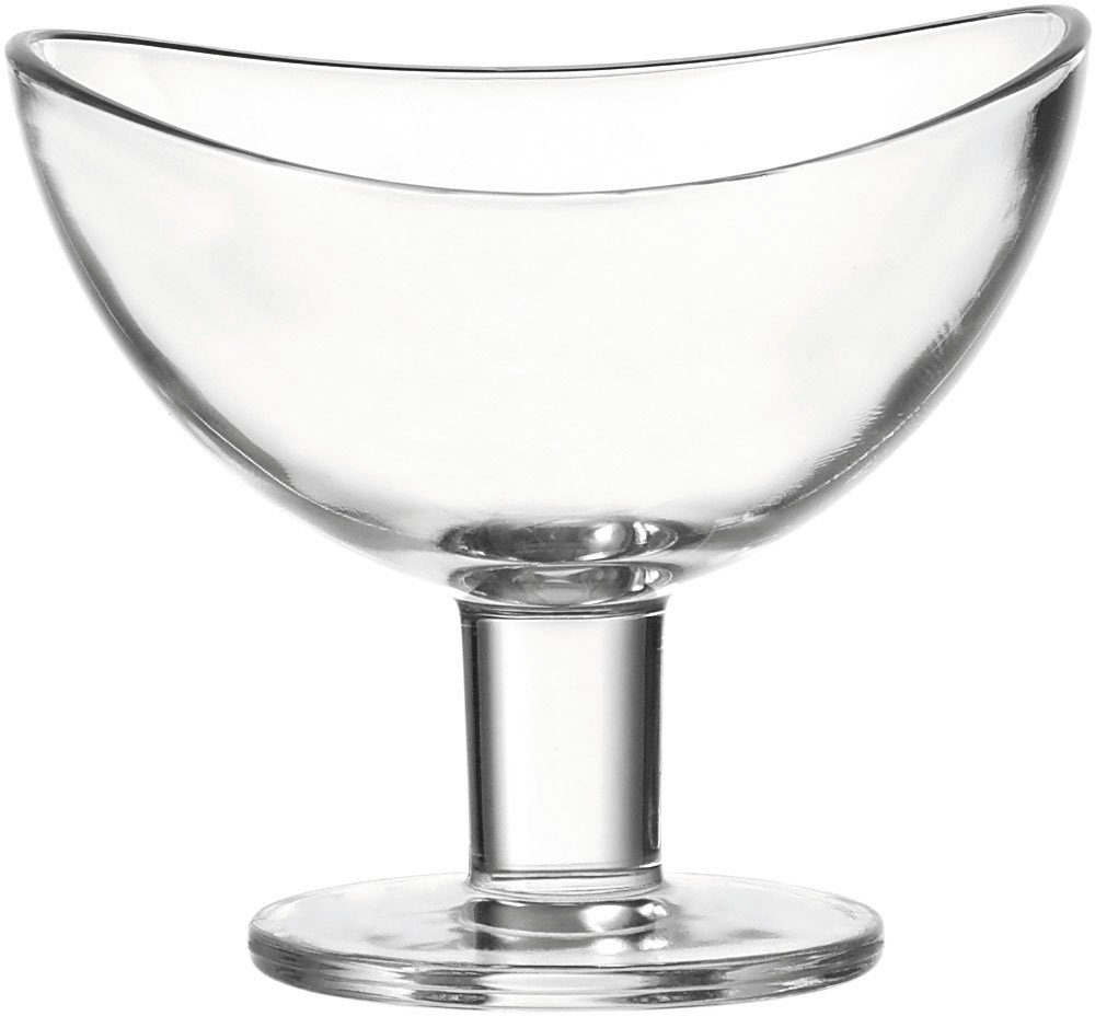 LEONARDO Servierschale LOOP, Glas, (6-tlg), auf Fuß, 13,5 cm