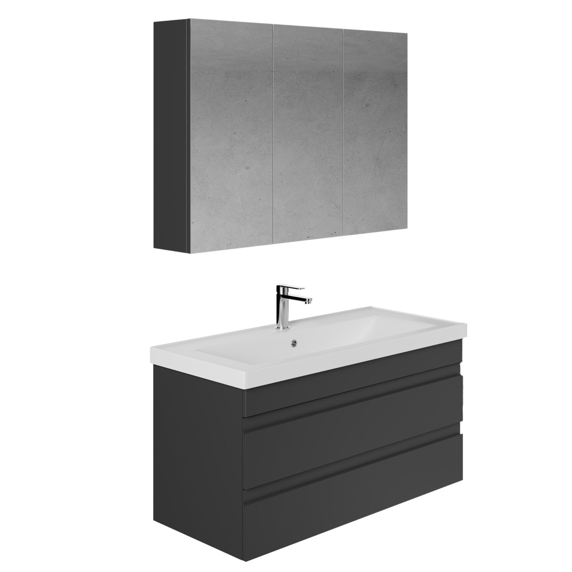 Karen Badmöbel-Set Badmöbel Set Lara 100, (Komplett-Set, Standartmäßig 3-Te günstig online kaufen