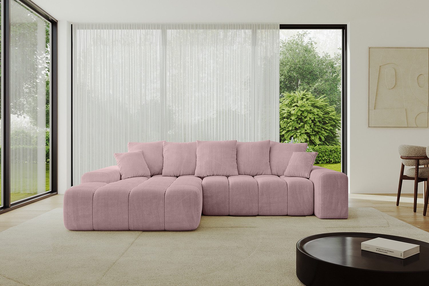 ALTDECOR Ecksofa ENSI-L, Sofa Praktische Bequeme Funktionsecke Couch L-Form Eckcouch, Corner Sofa L-Form Vielseitige Sofa Wohnlandschaft Wohnzimmer